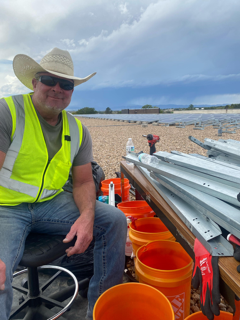 Utility-scale solar field